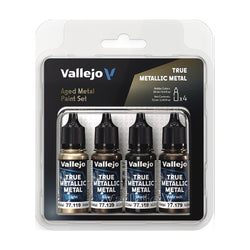 Vallejo: True Metallic Metal - Aged Metal Paint Set (77.258)