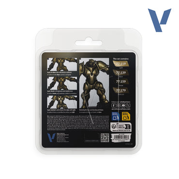 Vallejo: True Metallic Metal - Aged Metal Paint Set (77.258)