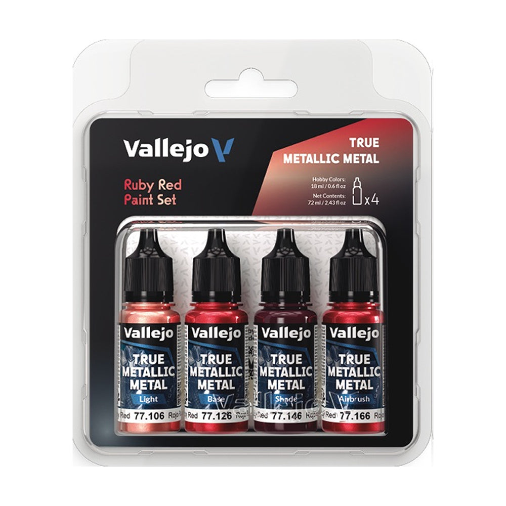 Vallejo: True Metallic Metal - Ruby Red Paint Set (77.254)
