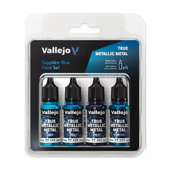 Vallejo: True Metallic Metal - Sapphire Blue Paint Set (77.256)