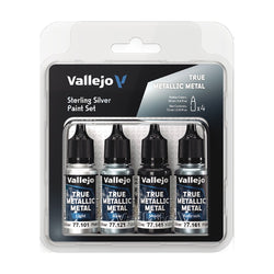 Vallejo: True Metallic Metal - Sterling Silver Paint Set (77.251)