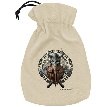 Anne Stokes Dice Pouch - Viking Skull