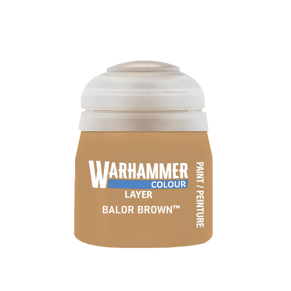 Warhammer Colour: Layer Paint - Balor Brown (12ml)