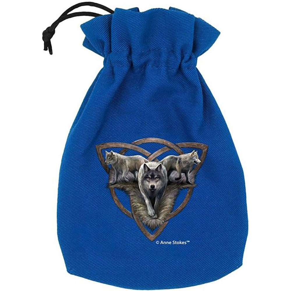 Anne Stokes Dice Pouch - Wolf Trio