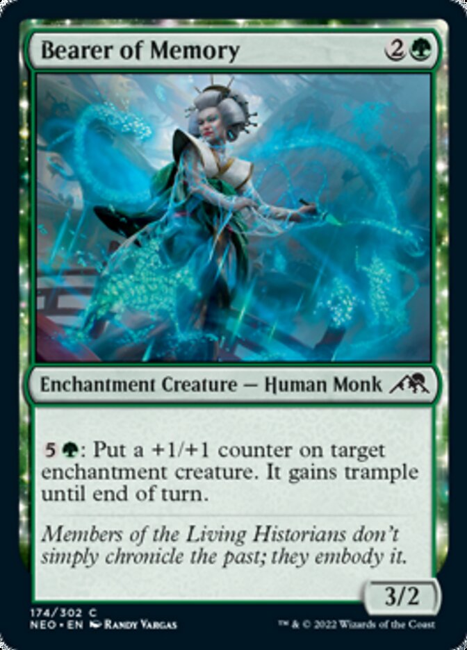 miku cards mtg Bearer of Memory [Kamigawa: Neon Dynasty]
