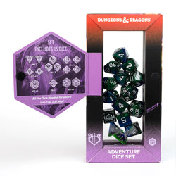 D&D Adventure Dice: Bard - Blue/Green (Sirius Dice)