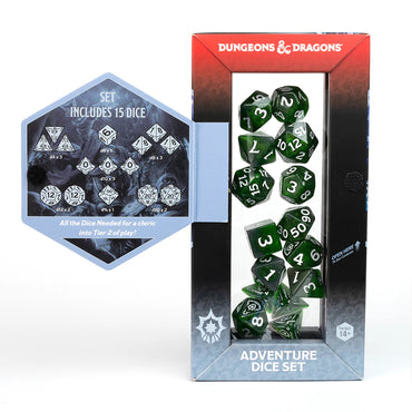D&D Adventure Dice: Cleric - Green (Sirius Dice)