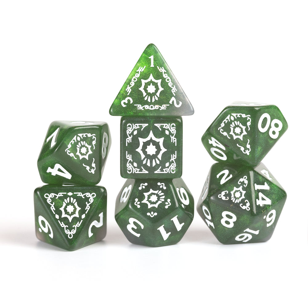D&D Adventure Dice: Cleric - Green (Sirius Dice)