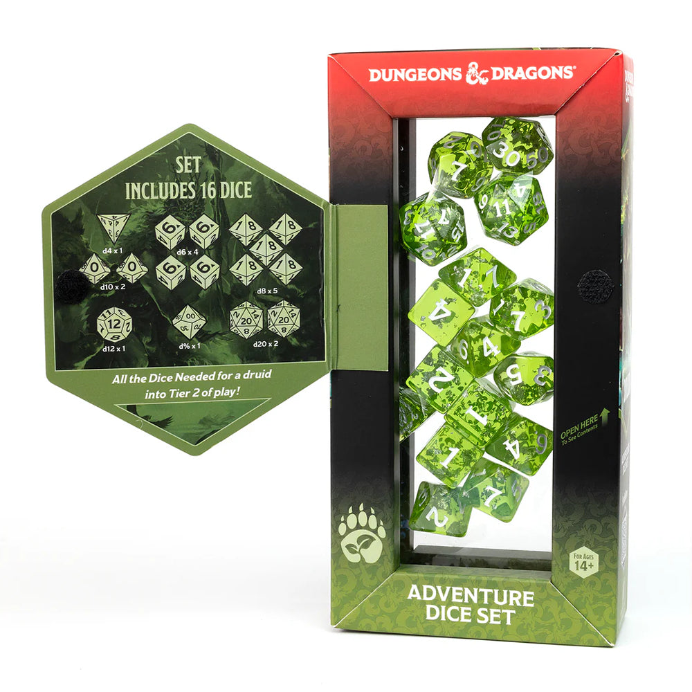 D&D Adventure Dice: Druid - Green (Sirius Dice)