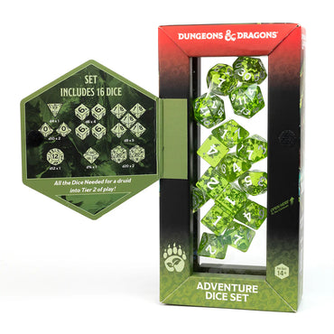 D&D Adventure Dice: Druid - Green (Sirius Dice)