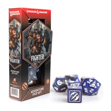 D&D Adventure Dice: Fighter - Blue (Sirius Dice)