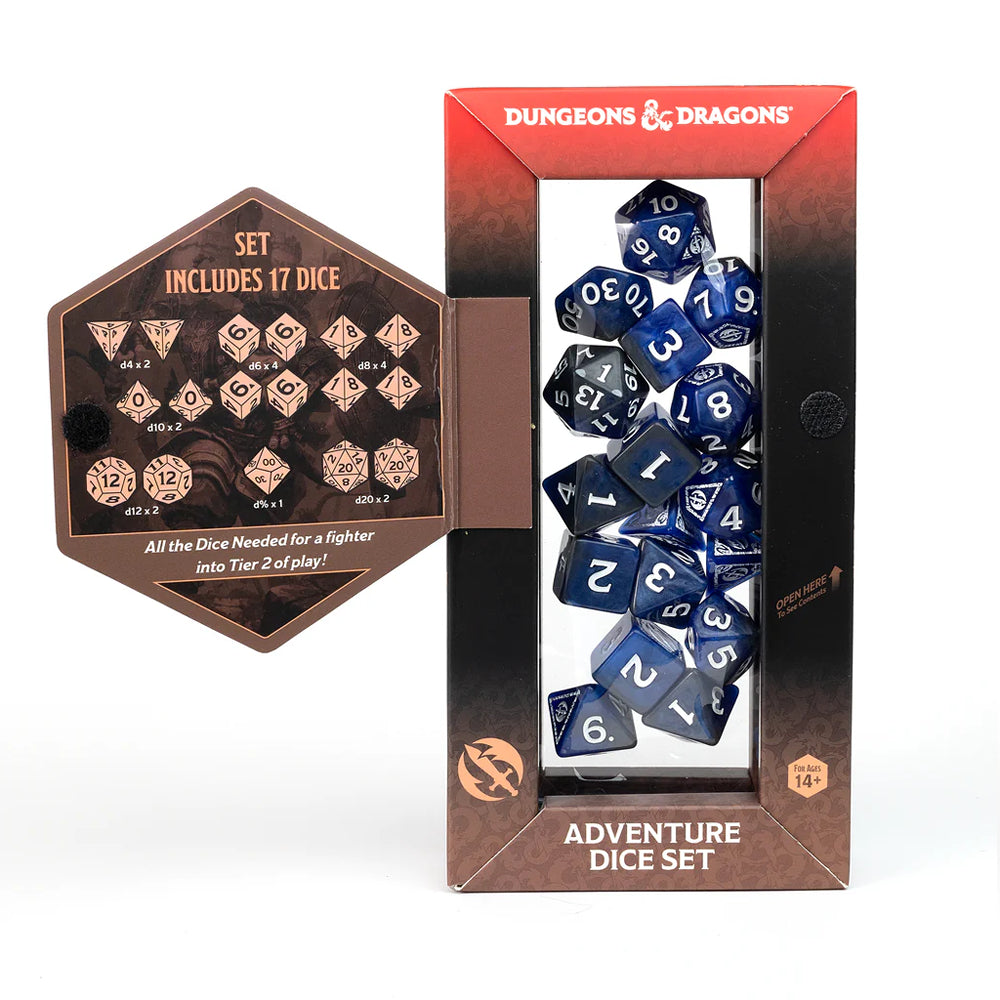 D&D Adventure Dice: Fighter - Blue (Sirius Dice)