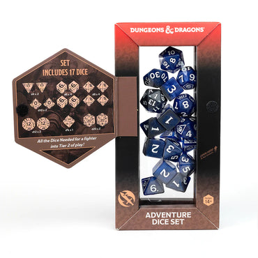 D&D Adventure Dice: Fighter - Blue (Sirius Dice)