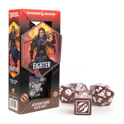 D&D Adventure Dice: Fighter - Red (Sirius Dice)