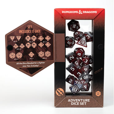 D&D Adventure Dice: Fighter - Red (Sirius Dice)