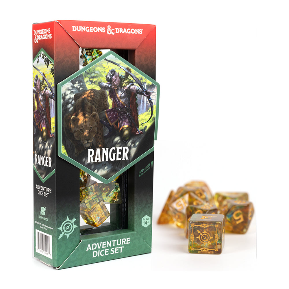 D&D Adventure Dice: Ranger - Green/Multi (Sirius Dice)