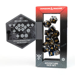 D&D Adventure Dice: Rogue - Black (Sirius Dice)