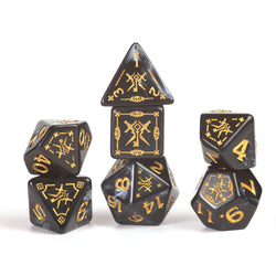 D&D Adventure Dice: Rogue - Black (Sirius Dice)
