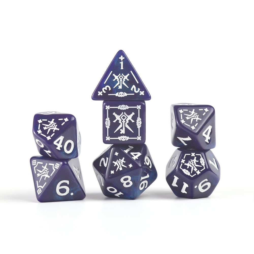 D&D Adventure Dice: Rogue - Purple (Sirius Dice)