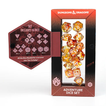 D&D Adventure Dice: Sorcerer - Orange (Sirius Dice)