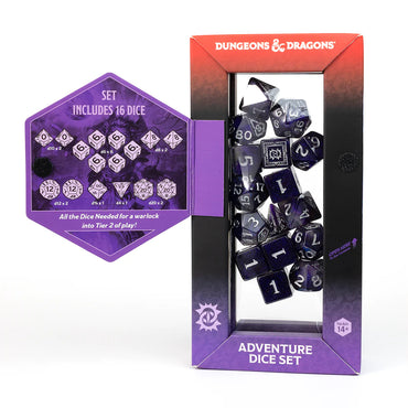 D&D Adventure Dice: Warlock - Purple (Sirius Dice)