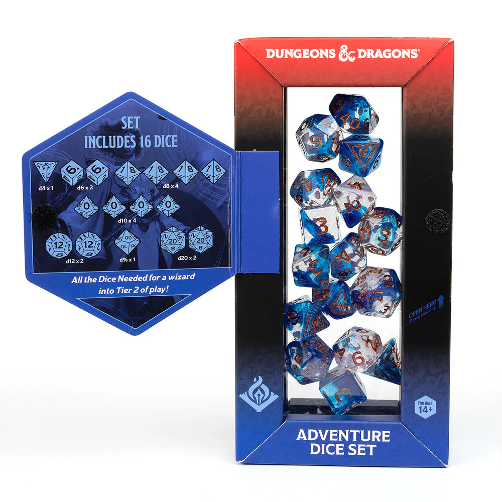 D&D Adventure Dice: Wizard - Blue (Sirius Dice)