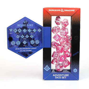 D&D Adventure Dice: Wizard - Fuchsia (Sirius Dice)