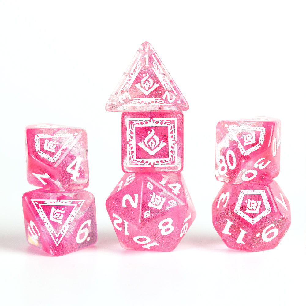 D&D Adventure Dice: Wizard - Fuchsia (Sirius Dice)