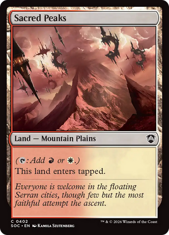 Sacred Peaks [Secrets of Strixhaven Commander]