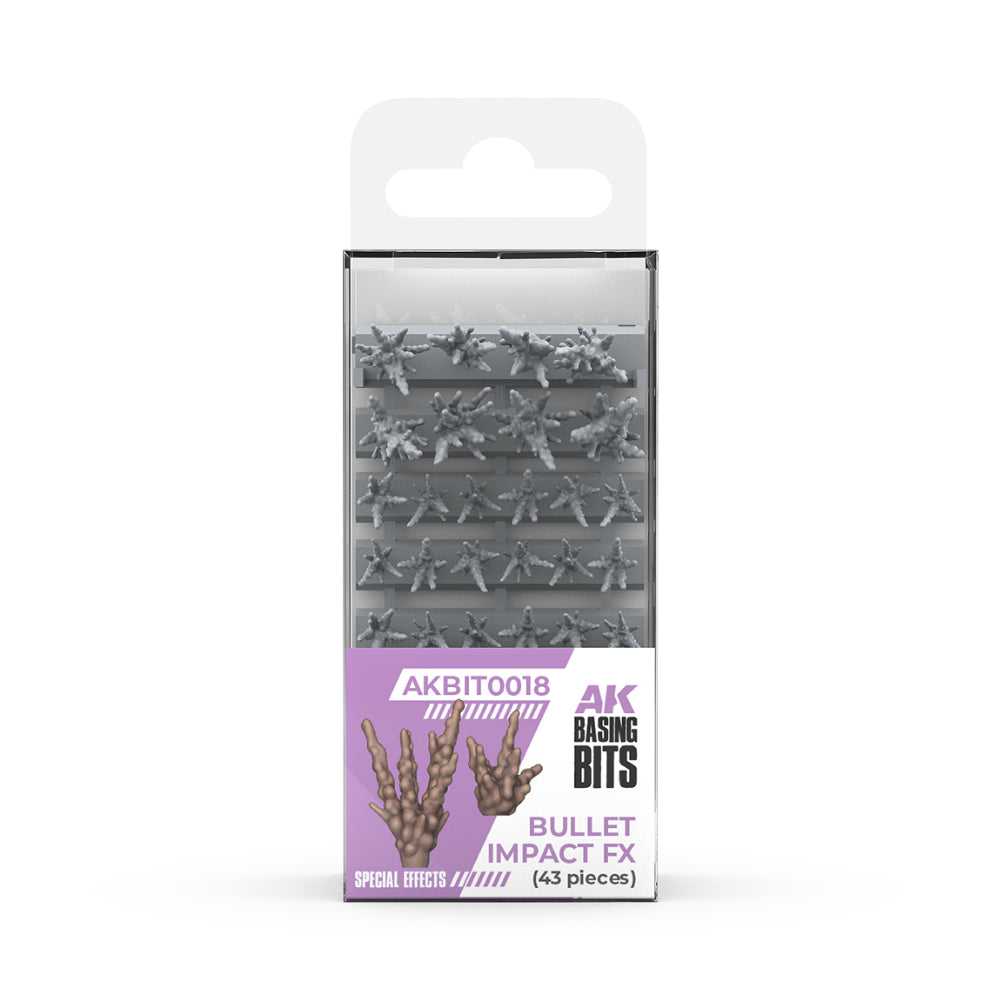 AK: Basing Bits - Bullet Impact FX (43 Pieces) (AKBIT0018)