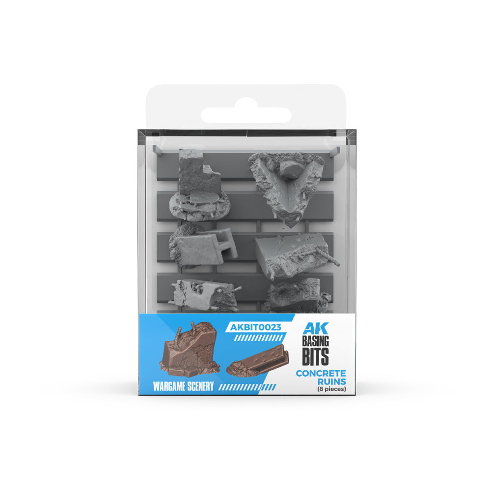 AK: Basing Bits - Concrete Ruins (8 Pieces) (AKBIT0023)