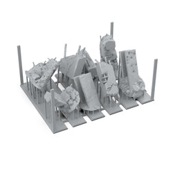 AK: Basing Bits - Concrete Ruins (8 Pieces) (AKBIT0023)