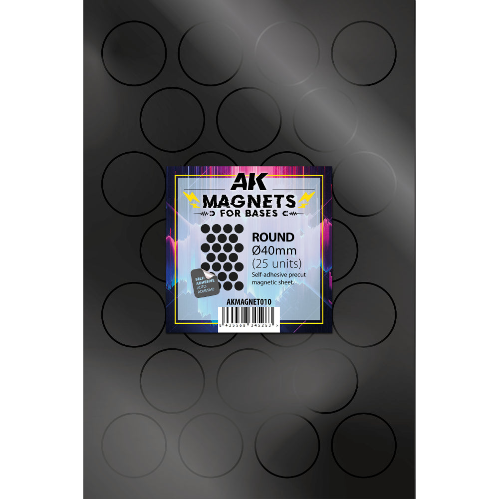 AK: Basing Magnets - Round 40mm (25 Units / AKMAGNET010)