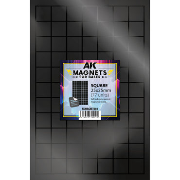 AK: Basing Magnets - Square 25x25mm (77 Units / AKMAGNET003)