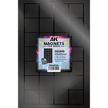AK: Basing Magnets - Square 40x40mm (28 Units / AKMAGNET004)