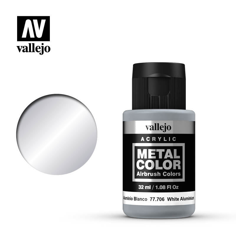 Vallejo: Metal Color - White Aluminium (32ml) (77.706)