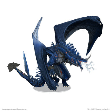 D&D Minis: Anthradusk, Ancient Blue Dragon (Prepainted)