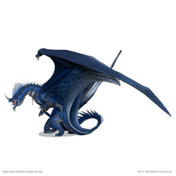 D&D Minis: Anthradusk, Ancient Blue Dragon (Prepainted)