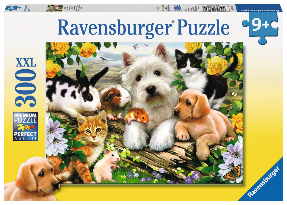 Puzzle: Ravensburger - Happy Animal Buddies (300 pcs)