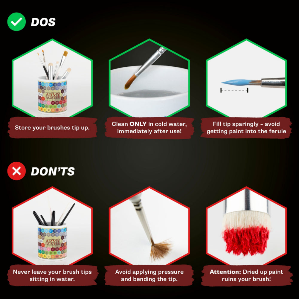 Army Painter: Wargamer Brushes - Insane Detail