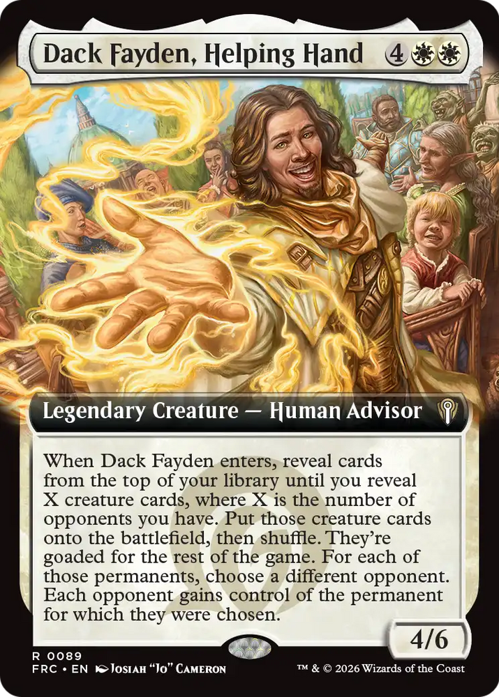 Dack Fayden, Helping Hand (Extended Art) [Reality Fracture Commander]