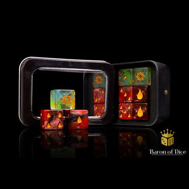 Baron of Dice: Official Trench Crusade Dice Set - Blood & Blessings