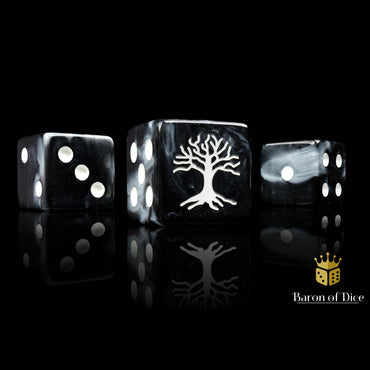 Baron of Dice: White Tree Dice (10D6)