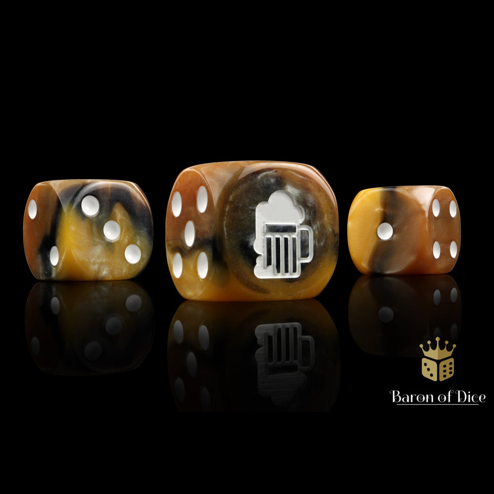 Baron of Dice: Beer Mug Dice (25D6)