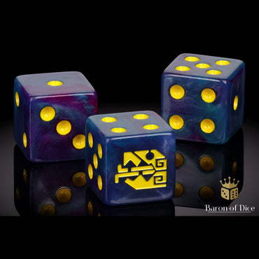 Baron of Dice: Aztec Lizard Dice - Turquoise (25D6)