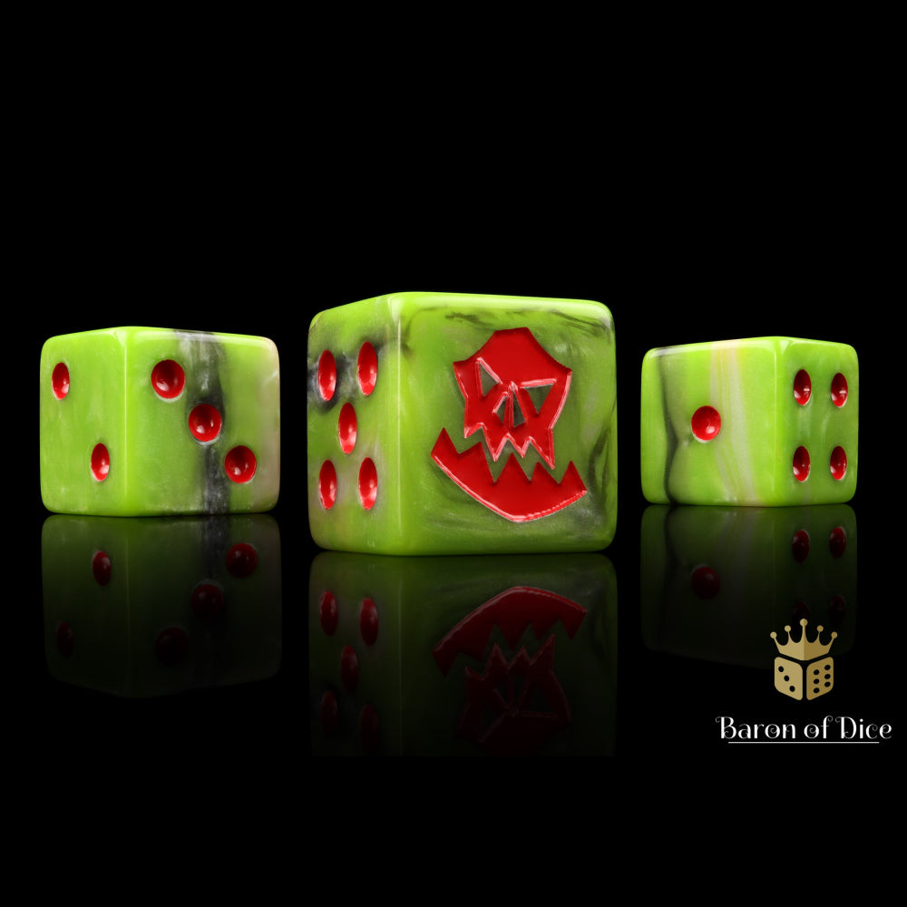Baron of Dice: Orc Dice - Red (25D6)