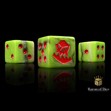 Baron of Dice: Orc Dice - Red (25D6)