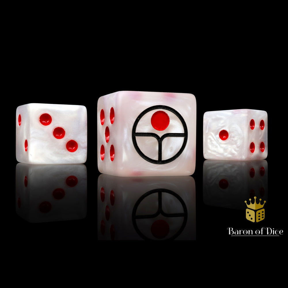 Baron of Dice: Universal Peace Dice - White (25D6)