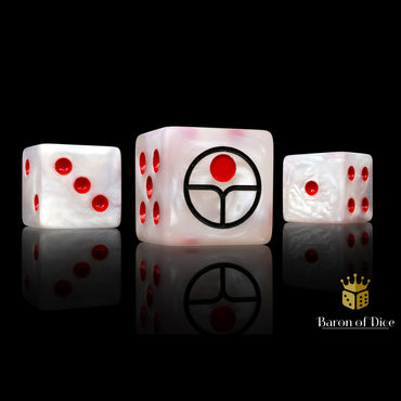 Baron of Dice: Universal Peace Dice - White (25D6)
