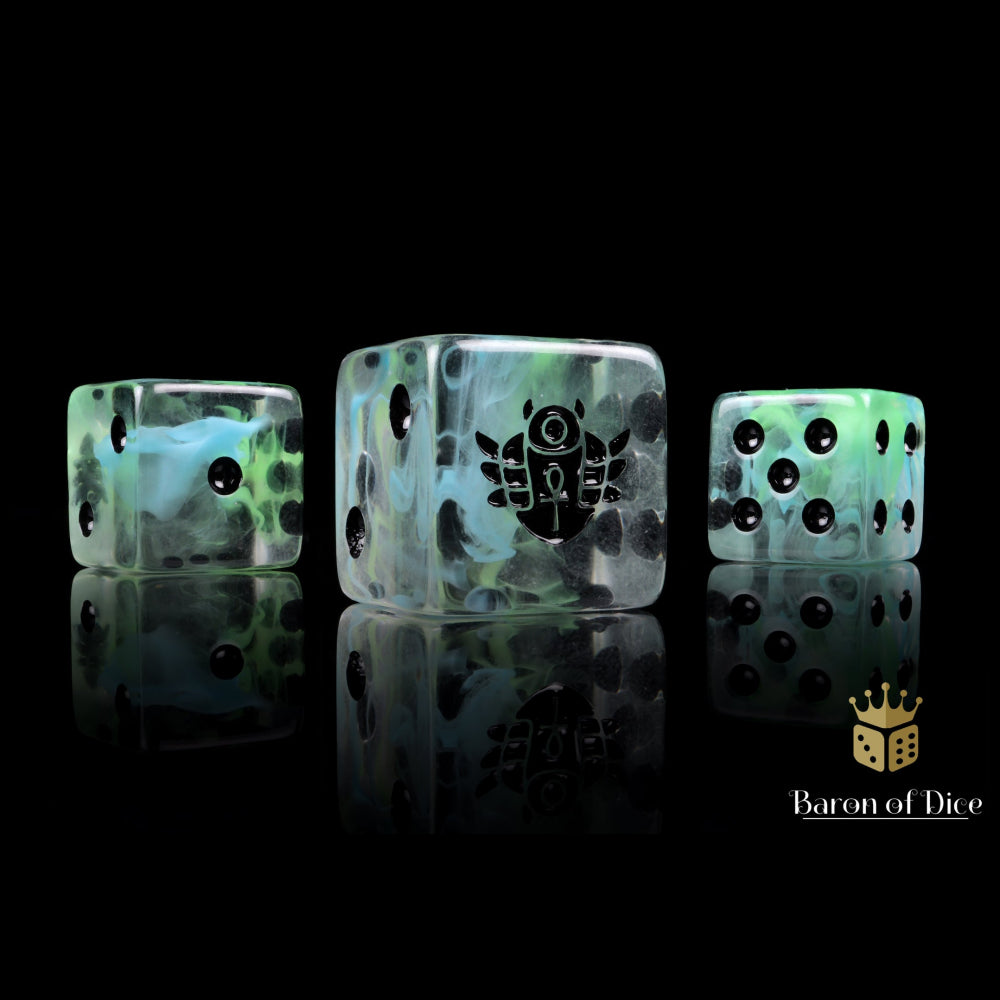 Baron of Dice: Day of the Dead Dice - Scarab (25D6)